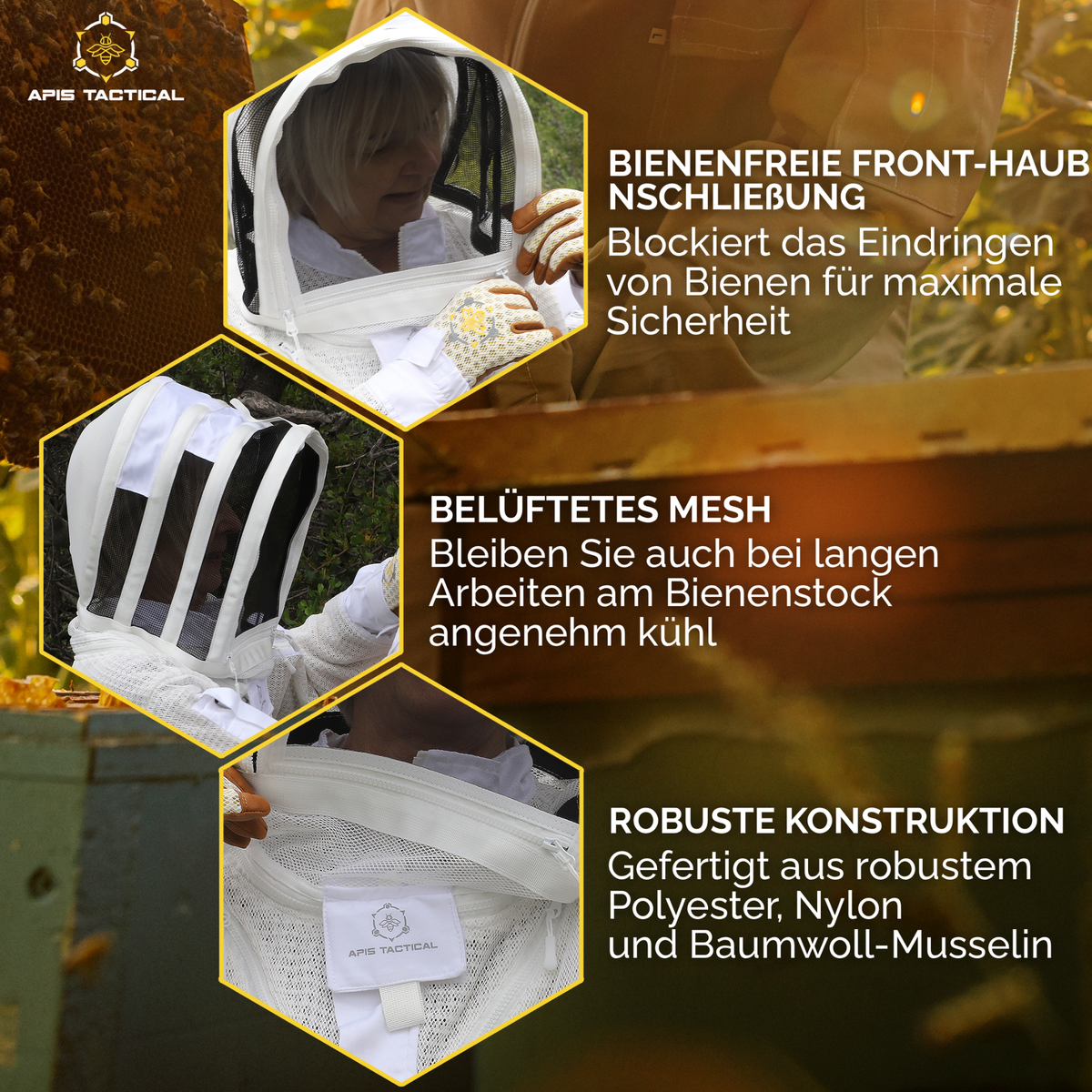 Apis Tactical PRO Imker-Fechtschleier