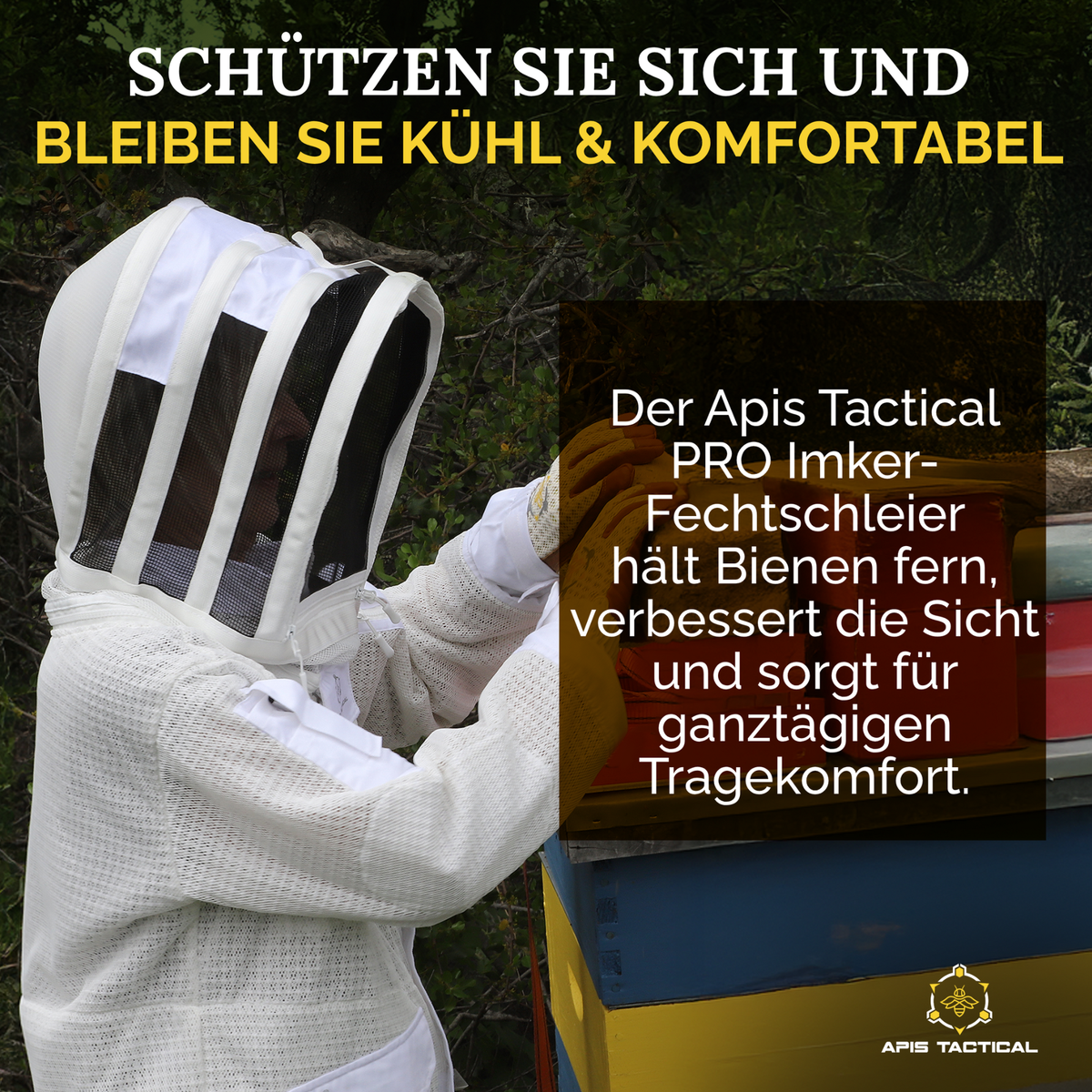 Apis Tactical PRO Imker-Fechtschleier