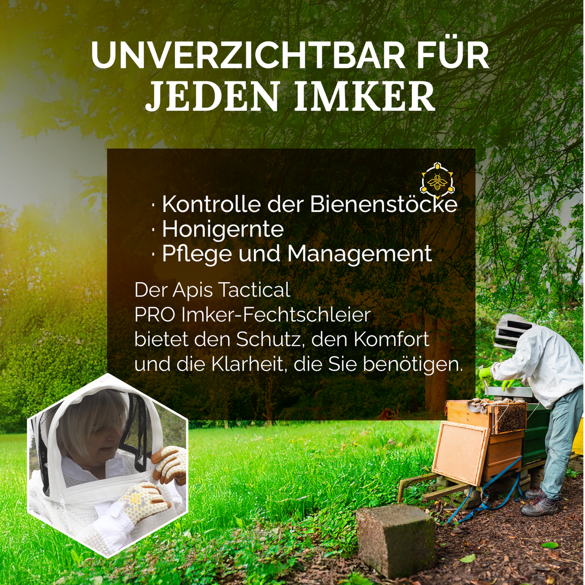 Apis Tactical PRO Imker-Fechtschleier