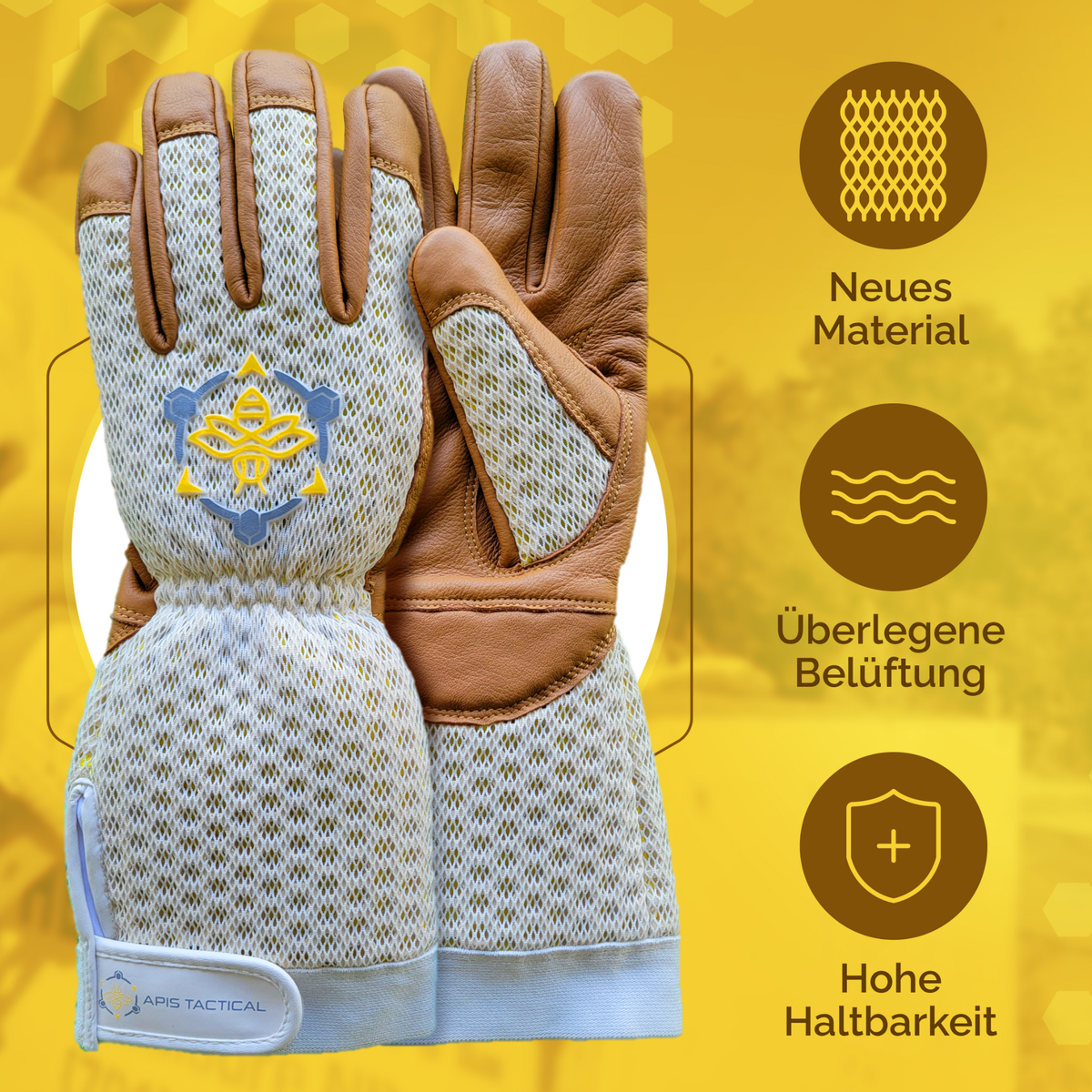 Apis Tactical Schwerlast-Imkerhandschuhe