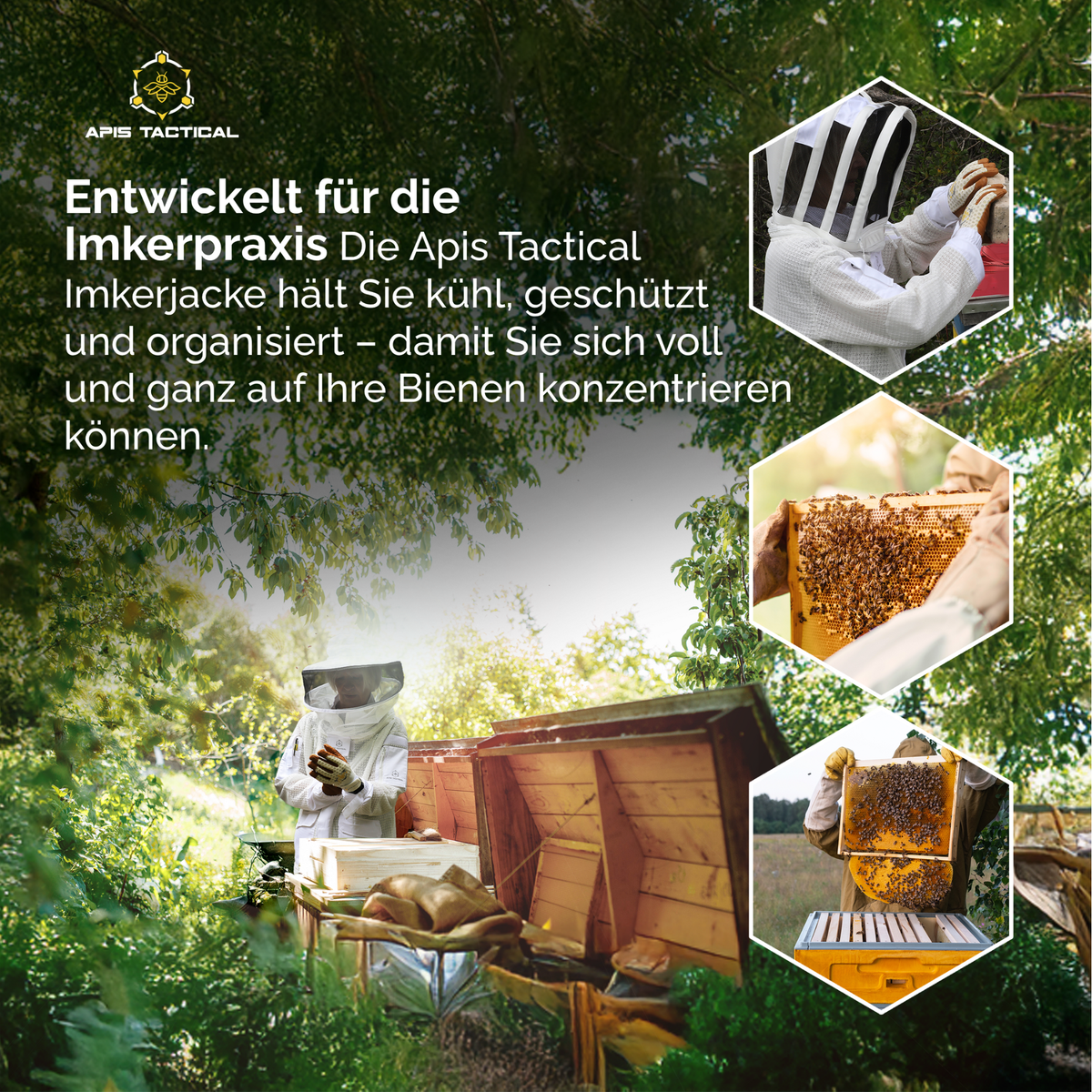 Apis Tactical PRO Belüftete Imkerjacke