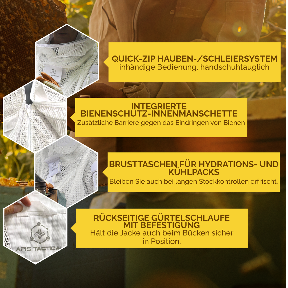 Apis Tactical PRO Belüftete Imkerjacke