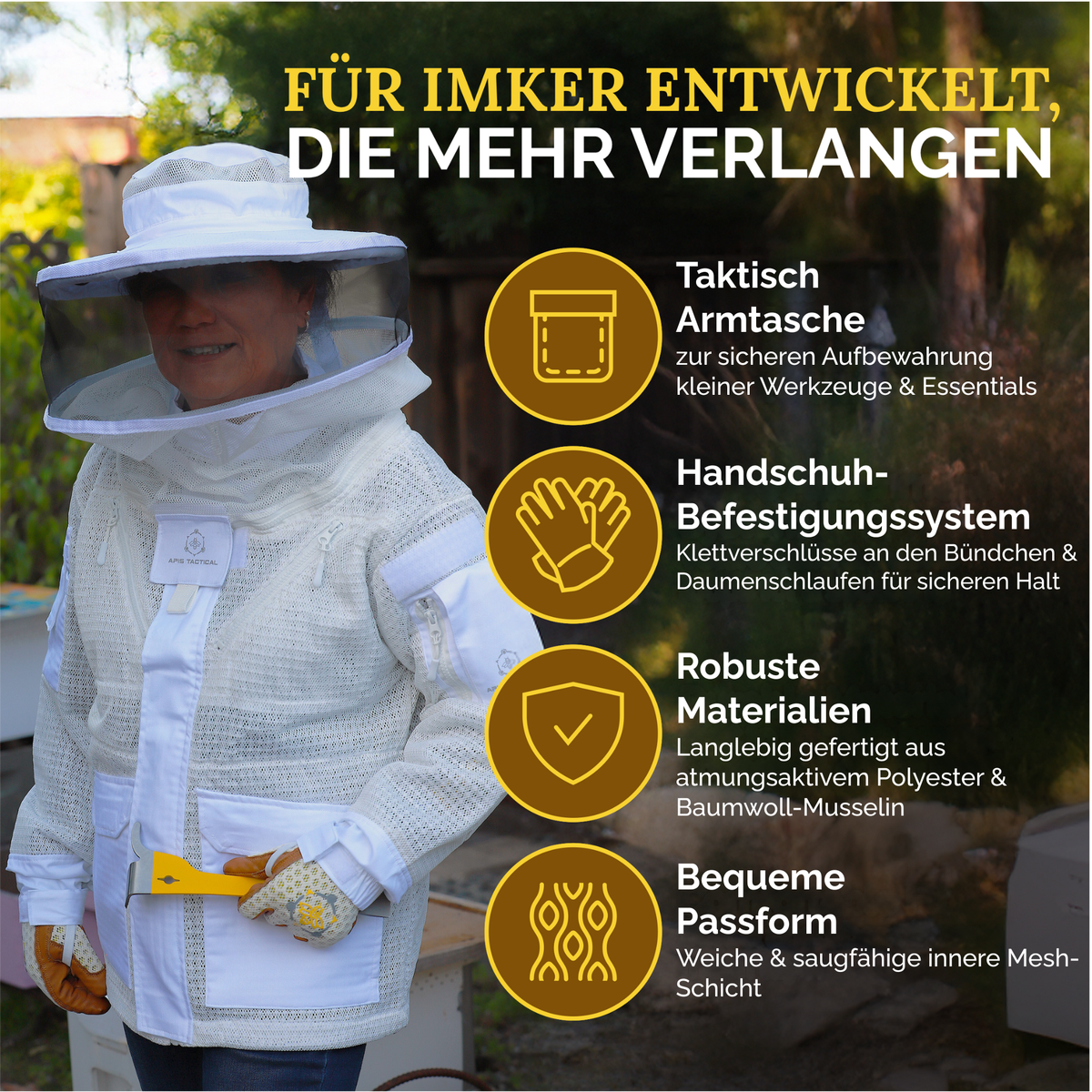 Apis Tactical PRO Belüftete Imkerjacke